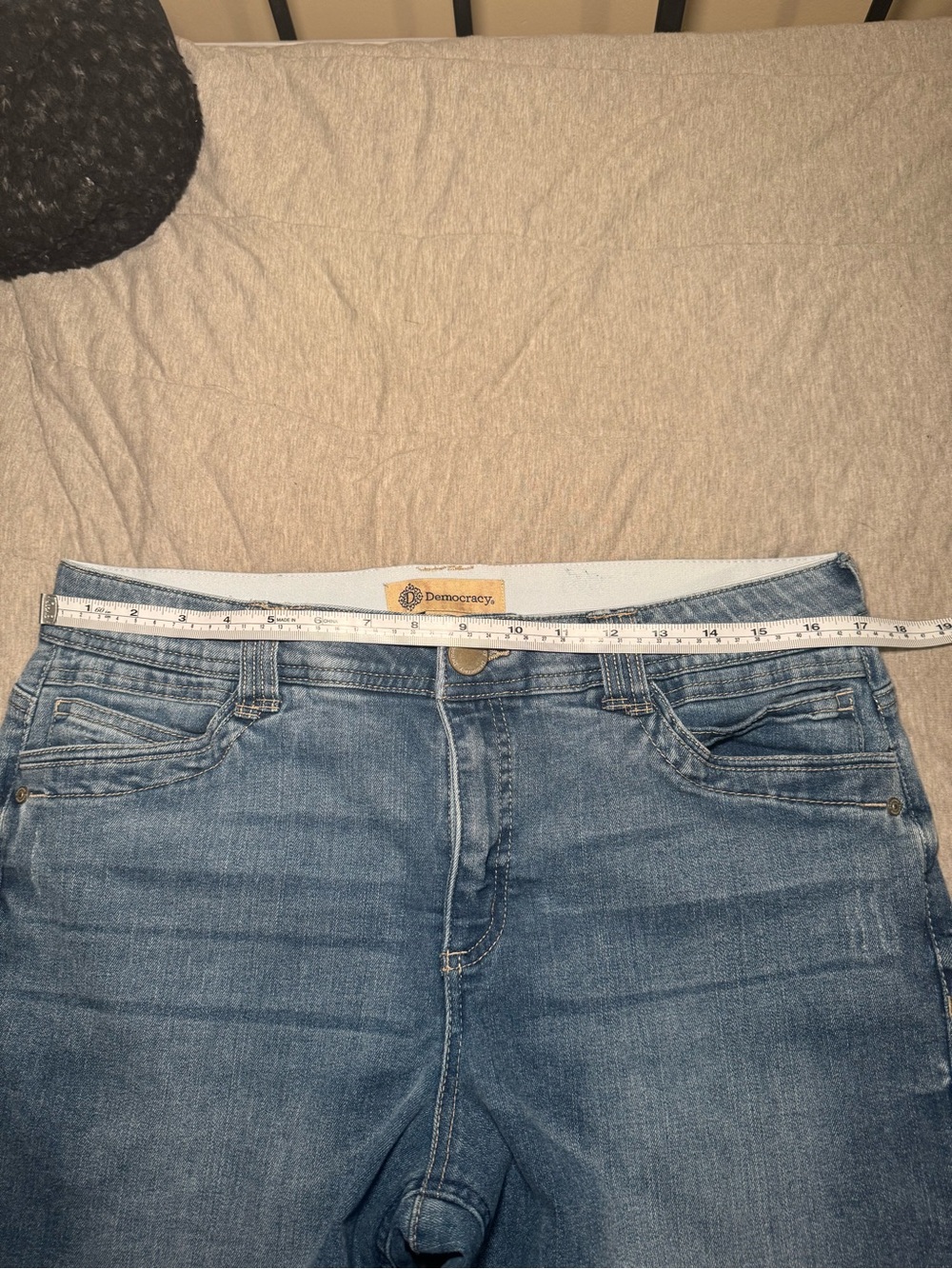 Democracy Ab Solution Skinny Ankle Jeans Women’s 14 Medium Wash Stretch - Picture 6 of 8
